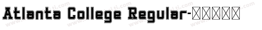 Atlanta College Regular字体转换
